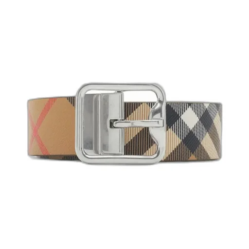 Reversible Checked B Buckle Belt