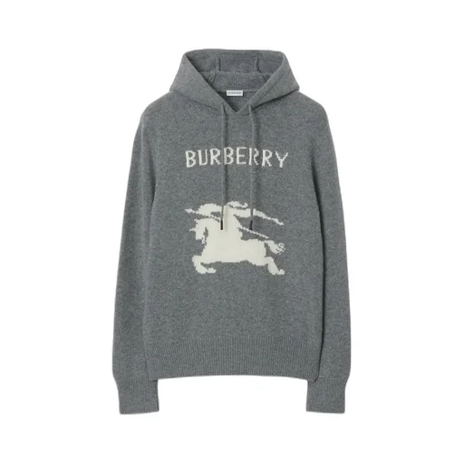 Ekd Intarsia-Knit Drawstring Hoodie