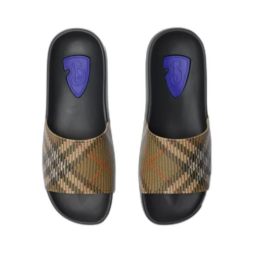Checked Slip-On Slides