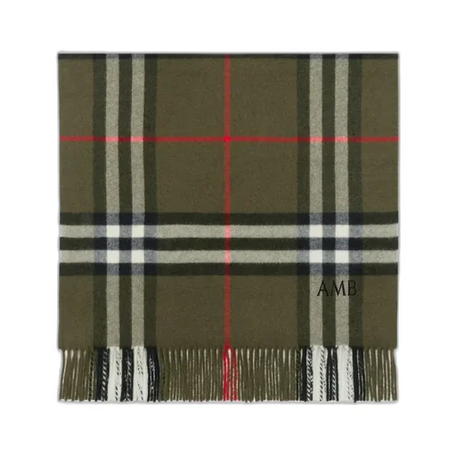 Plaid Fringed Scarf