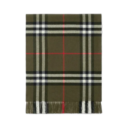 Plaid Fringed Scarf