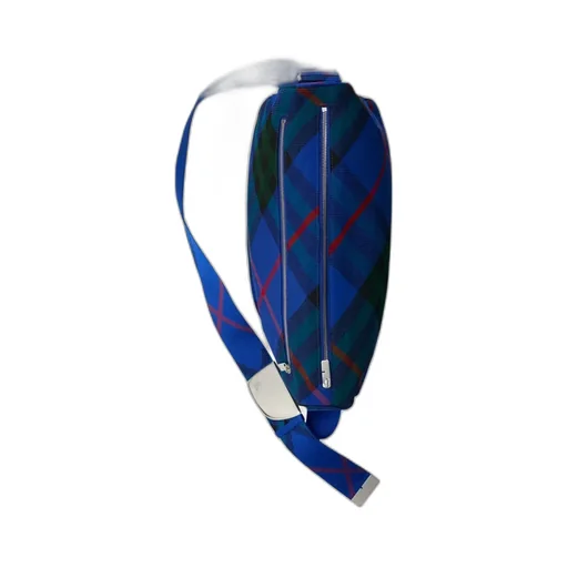 Shield Tartan-Check Zipped Shoulder Bag