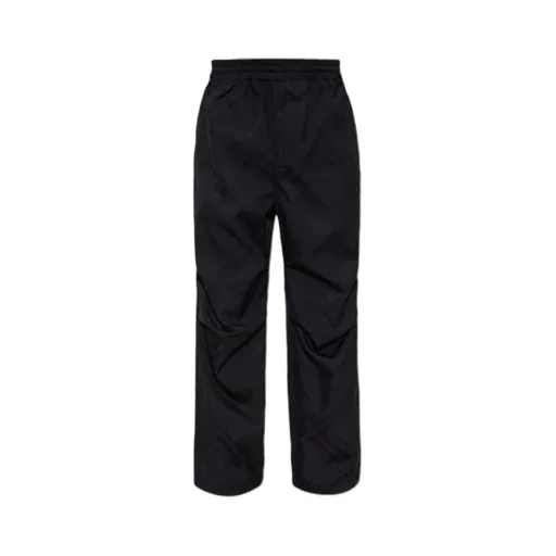 Checked Straight-Leg Trousers
