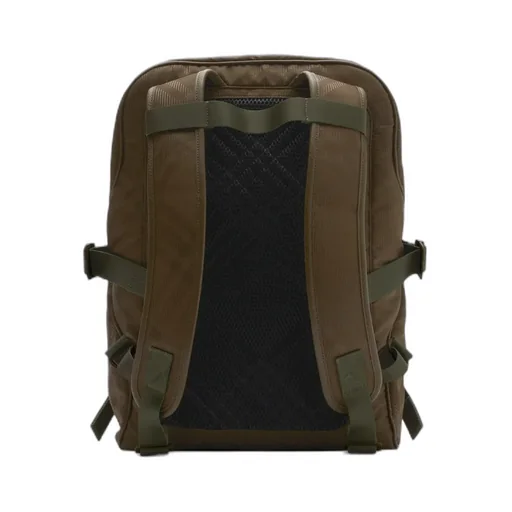 Checked Jacquard Zipped Backpack