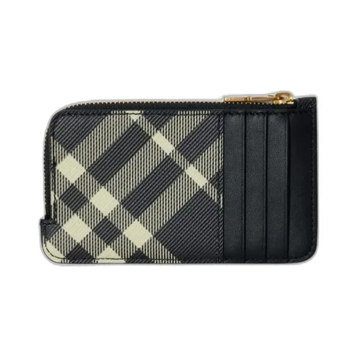 Vintage Check Zipped Wallet