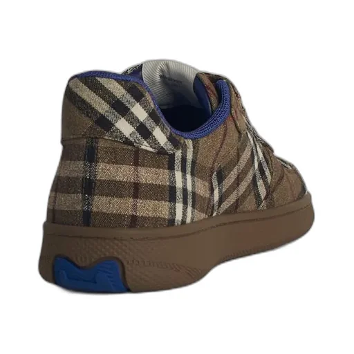 Checked Lace-Up Sneakers