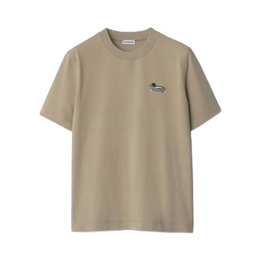 Duck-Embroidered Crewneck T-Shirt