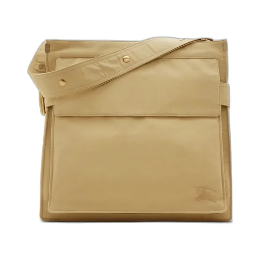 Logo Embroidered Medium Trench Tote Bag