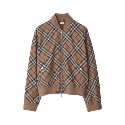 Checked Zip-Up Jacket