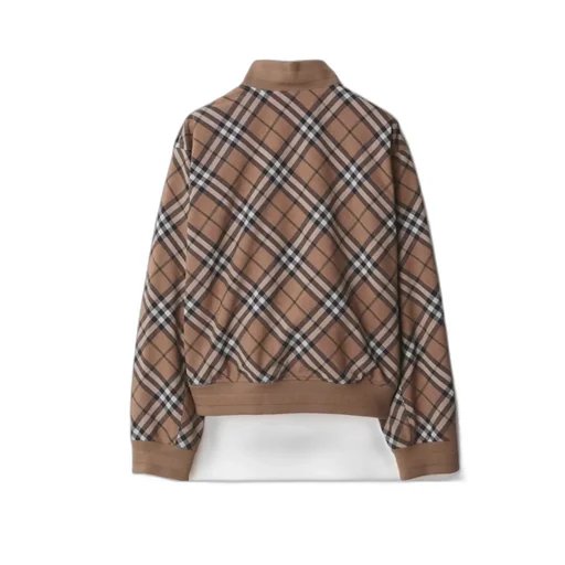 Checked Zip-Up Jacket