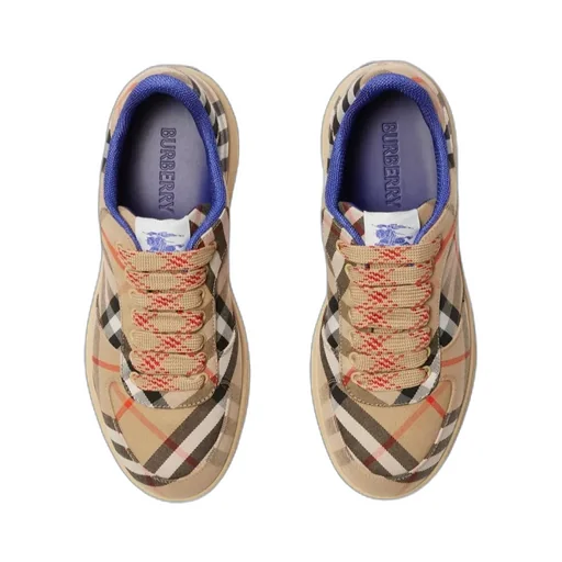 Terrace Checked Lace-Up Sneakers