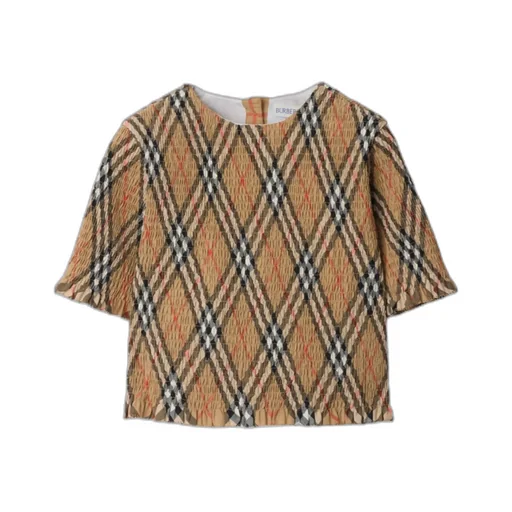 Check Poplin Top