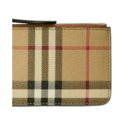 Check Printed Zipped Wallet