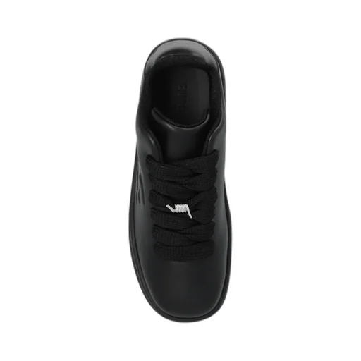 Box Logo Embossed Lace-Up Sneakers