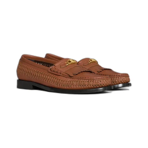 Luco Braided Loafer In Calfskin
