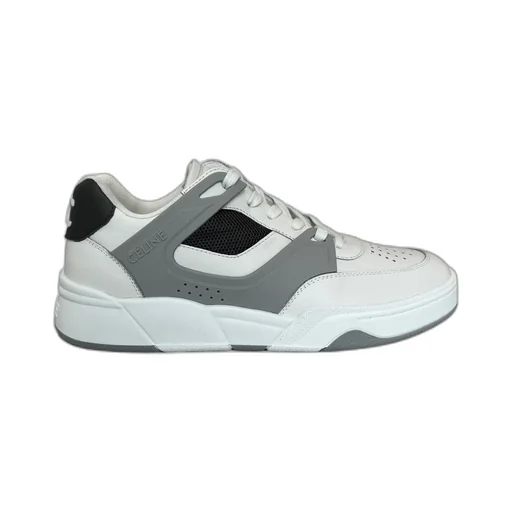 Trainer Ct-09 Low Lace-Up Sneaker In Calfskin And Mesh