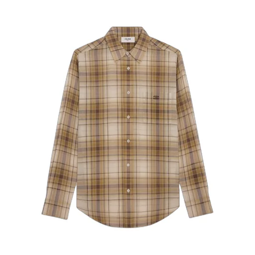 Loose Shirt In Light Checked Cotton