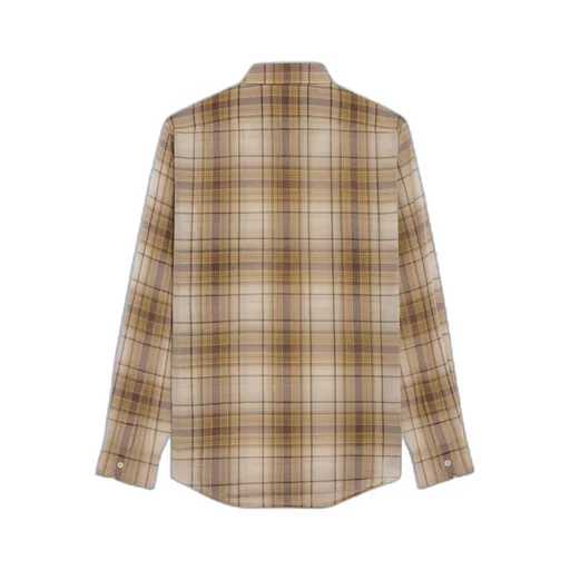 Loose Shirt In Light Checked Cotton