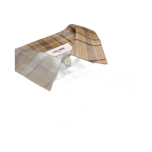Loose Shirt In Light Checked Cotton