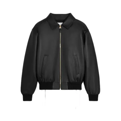 Aviator Blouson Jacket In Soft Lambskin
