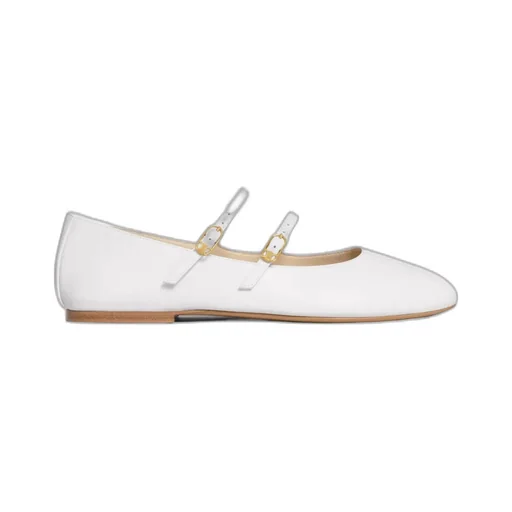 Celine Double Strap Ballerinas In Lambskin