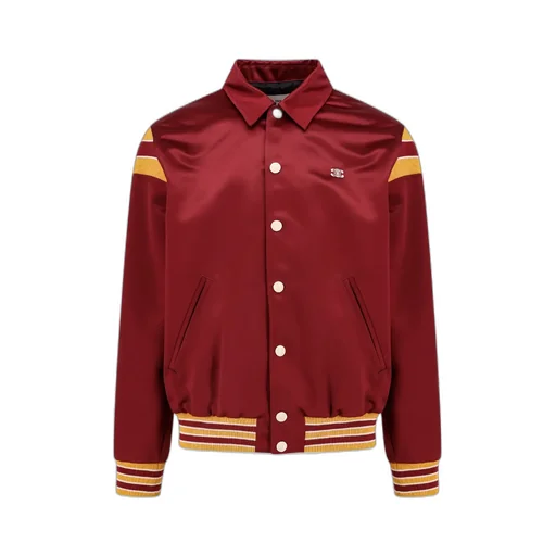 Triomphe Teddy Jacket In Satin