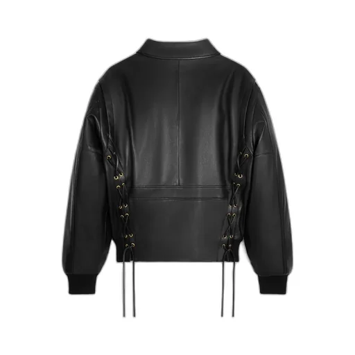 Aviator Blouson Jacket In Soft Lambskin