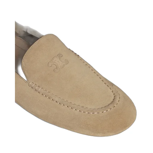 Adam Loafer With Triomphe In Suede Calfskin