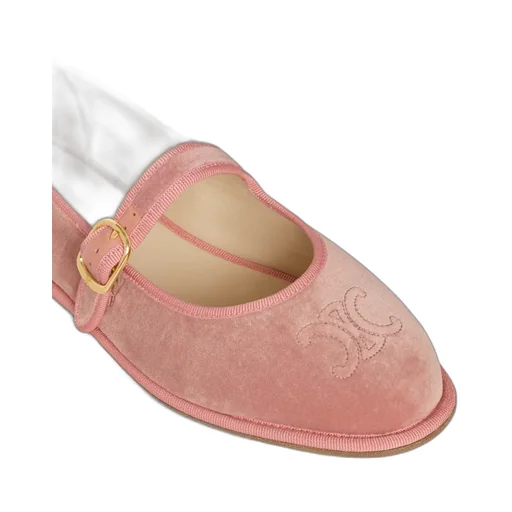 Eve Triomphe Mary-Jane Ballerina In Velvet