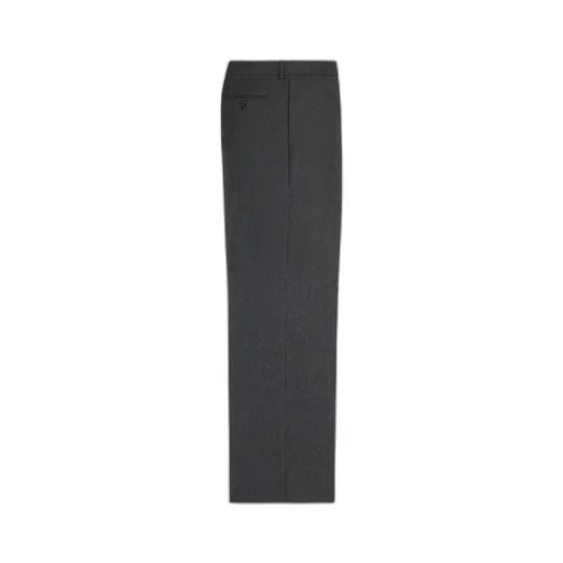 Striped Wool Flannel Trousers