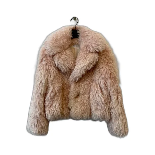 Egg-Shaped Peacoat In Mohair