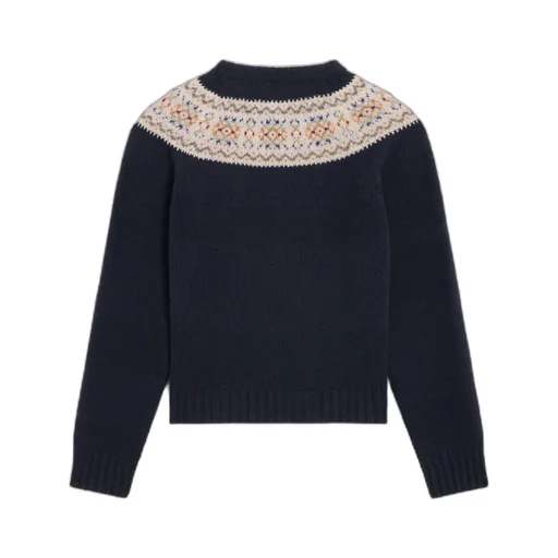 Crewneck Sweater In Triomphe Fair Isle Wool