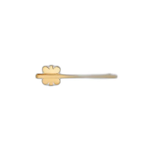 Daisy Hair Slide In Strass And Brass With Gold Finish