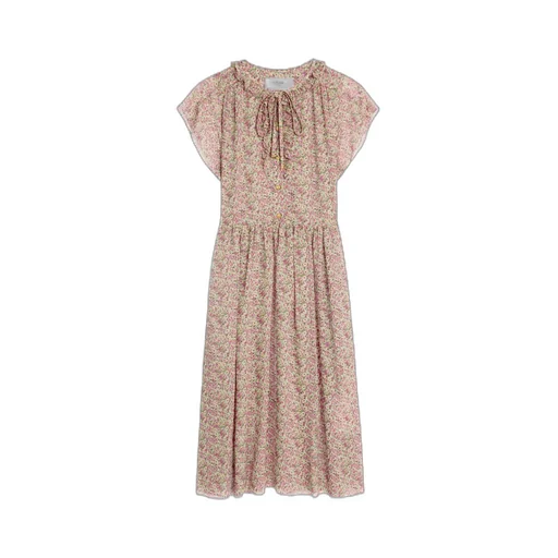 Midi Dress In Silk Georgette