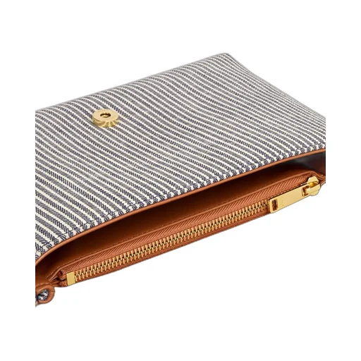 Medium Victoire Bag In Striped Textile