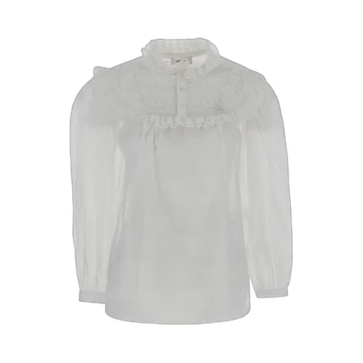 Embroidered Romy Shirt In Cotton Muslin