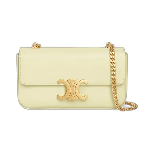 Claude Chain Shoulder Bag In Shiny Calfskin