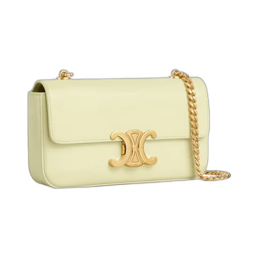 Claude Chain Shoulder Bag In Shiny Calfskin