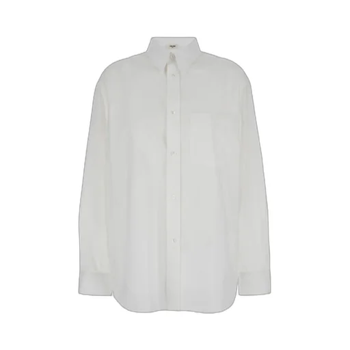 Tommy Shirt In Cotton Voile And Striped Linen