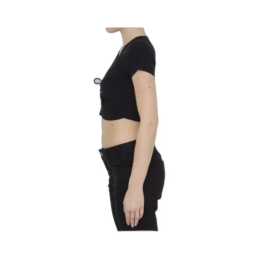 Heart Crop Top In Underpinning Silk And Cotton