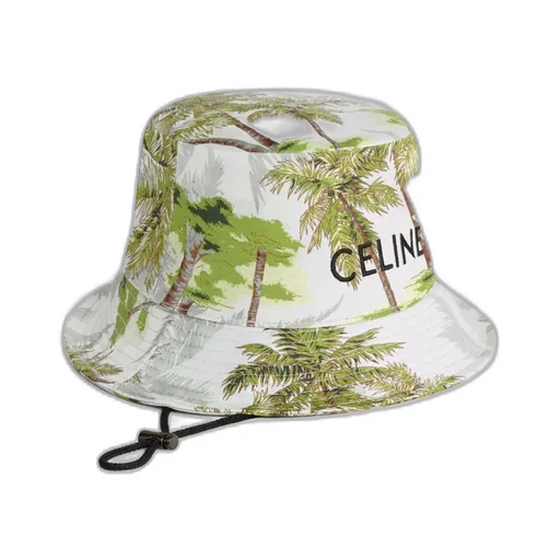 Bucket Hat With Drawstring In Cotton Gabardine