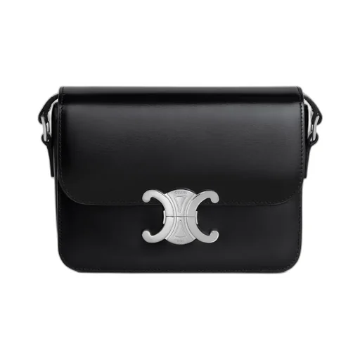Teen Triomphe Bag In Shiny Calfskin