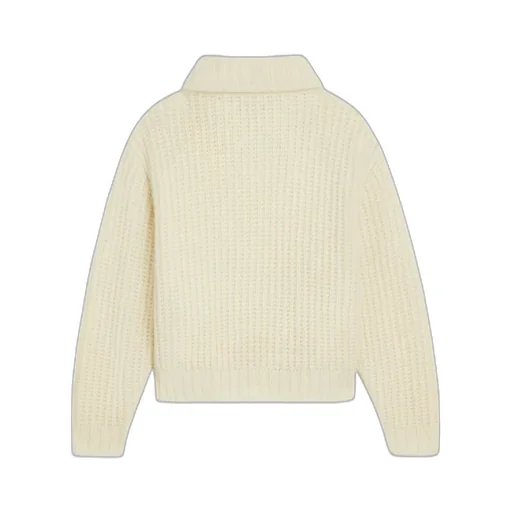 Vareuse In Ribbed Wool And Cashmere