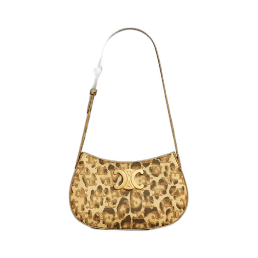 Medium Tilly Bag In Triomphe Canvas With Leopard Print