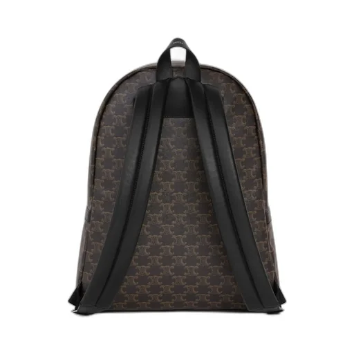 Medium Backpack In Triomphe Canvas And Calfskin