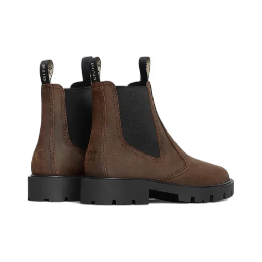 Margaret Chelsea Boot In Waxed Suede Calfskin