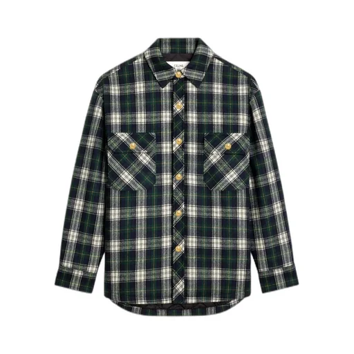 Overshirt In Tartan Cashmere