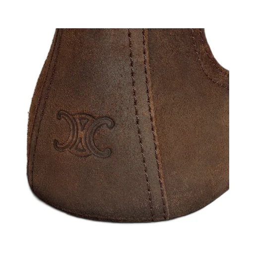 Margaret Chelsea Boot In Waxed Suede Calfskin