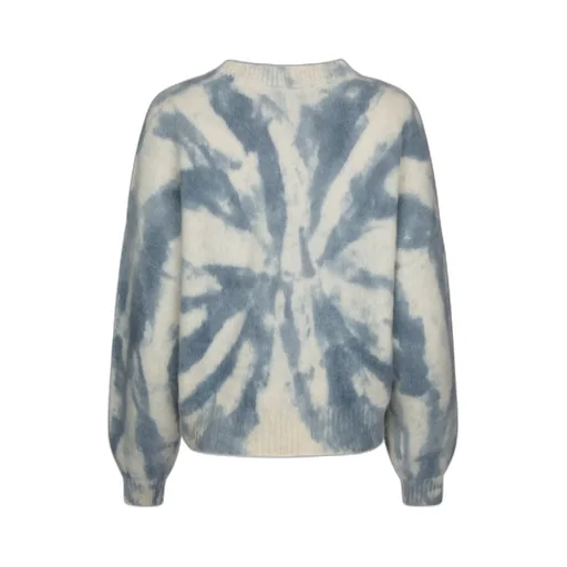 Triomphe Crew Neck Sweater In Tie-Dye Alpaca Wool