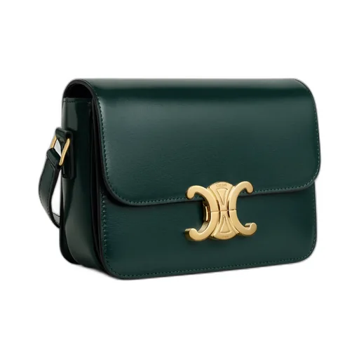 Teen Triomphe Bag In Shiny Calfskin